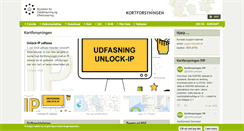 Desktop Screenshot of kortforsyningen.dk